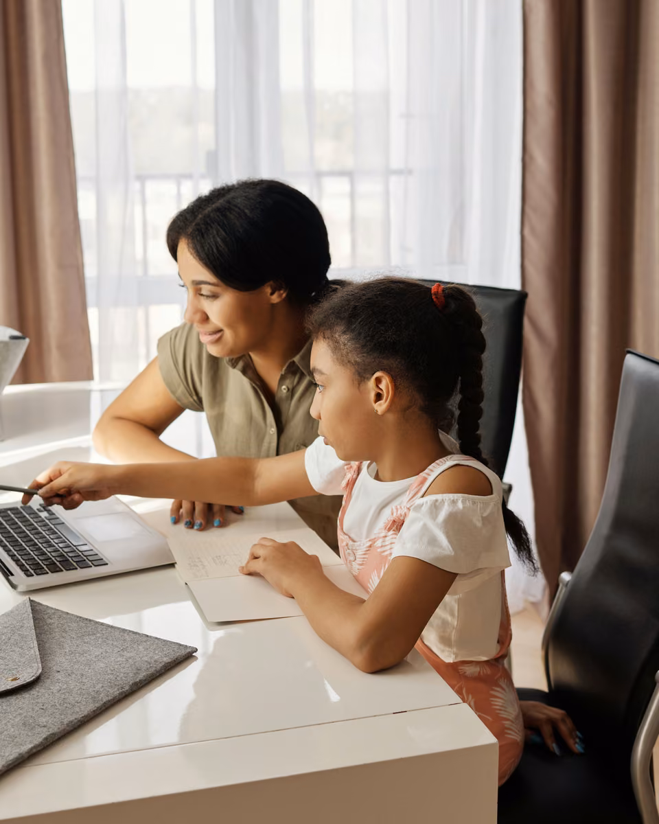 Parent and child using the ScopeArk portal together